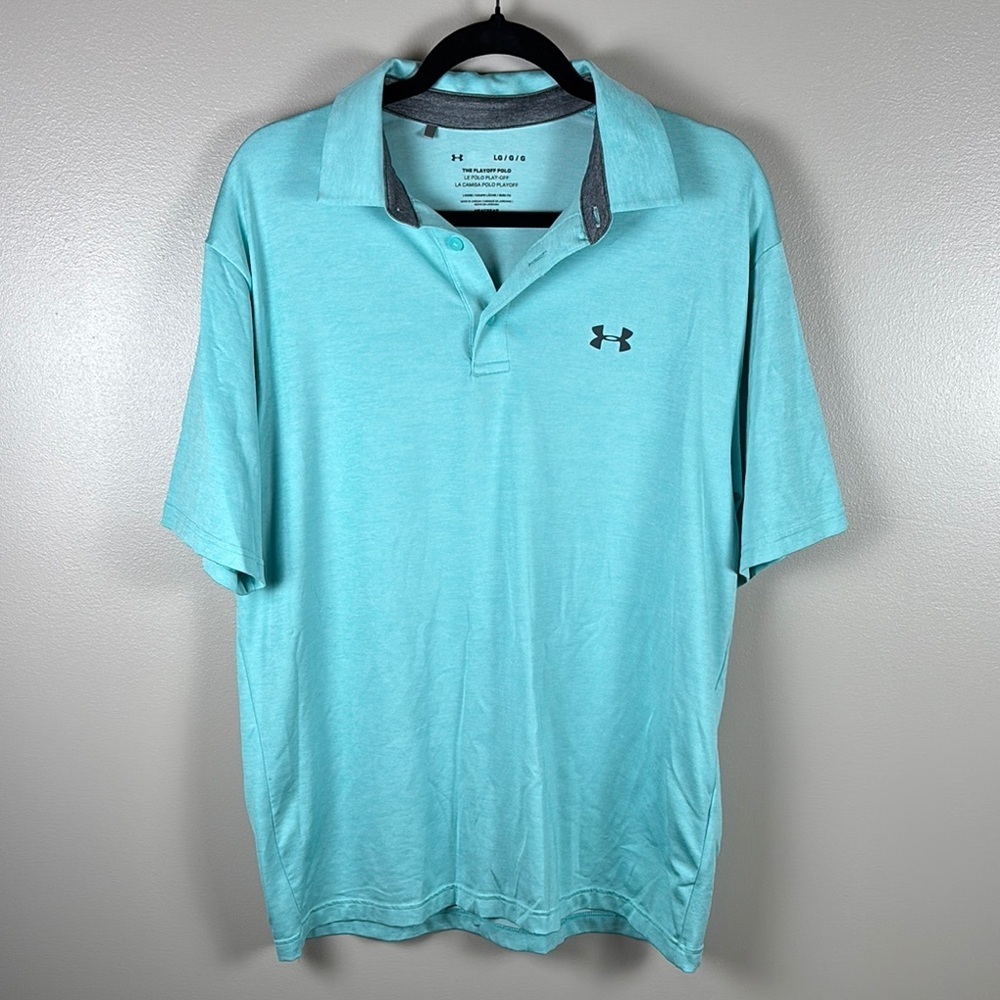 Under Armour Men's Aqua Polo Shirt